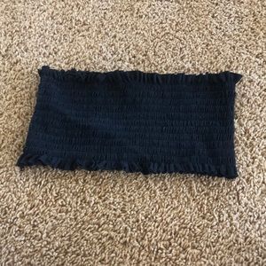 Brandy Melville smocked tube bra top